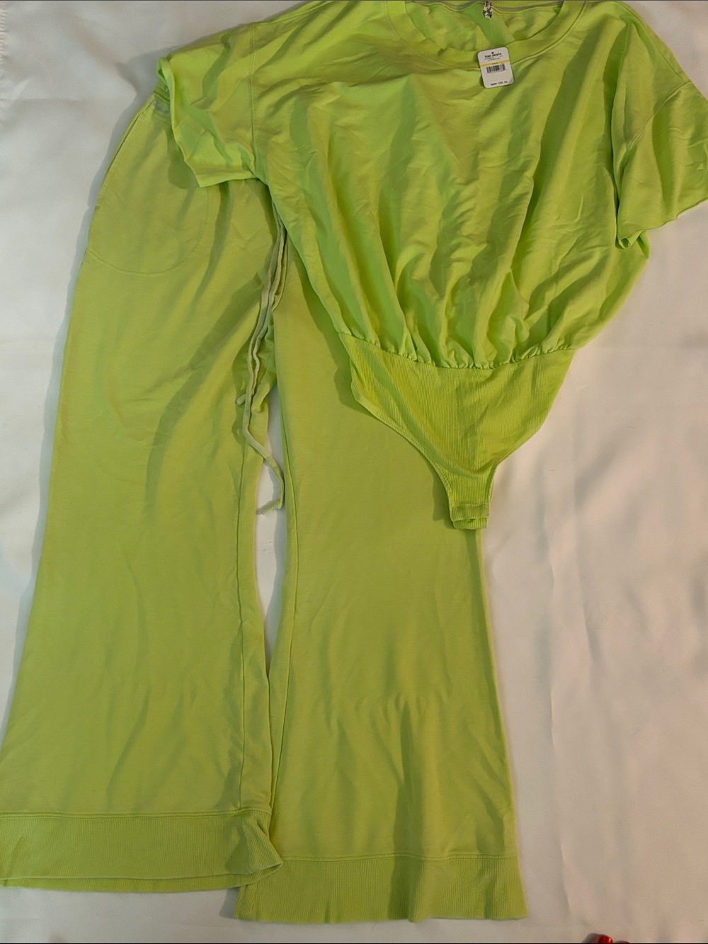 Free People MED Bodysuit and LG Pants Set